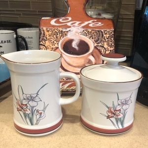 Epoch made in Japan sugar and creamer containers